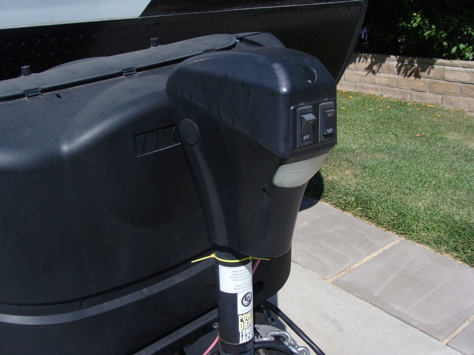 ELECTRIC Trailer Jack Cover 14.5” x 17.5” HEAVY DUTY eBay