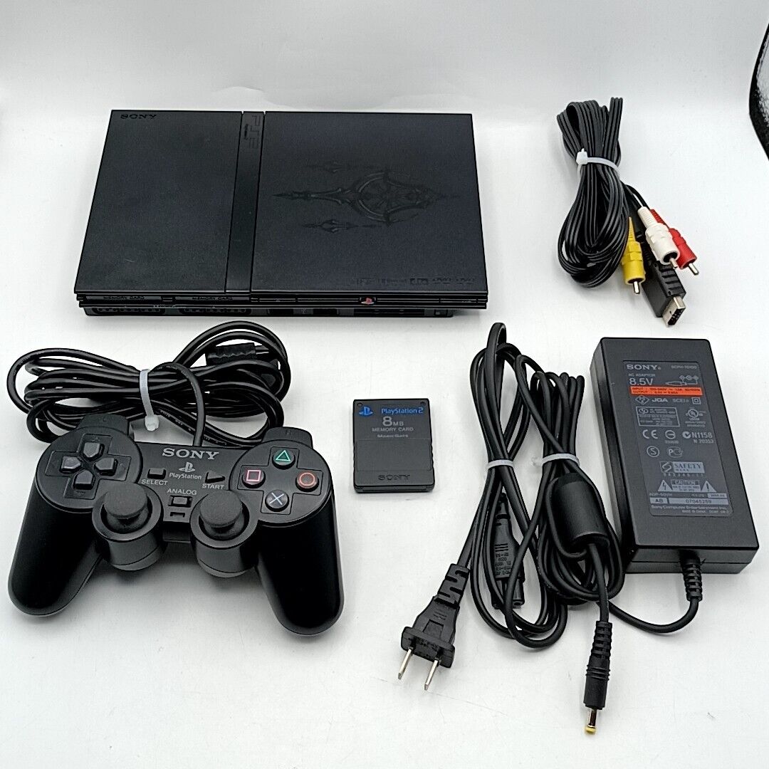 SONY PlayStation 2 PS2 Slim Console SCPH-75000 FF Model w/ Accesories NTSC-J