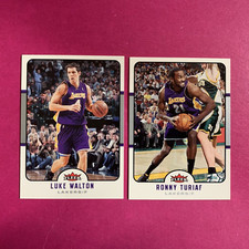 🐶  2006-07 Fleer Basketball Luke Walton #90 & Ronny Turiaf #89 Lakers