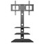Cantilever-Glass-TV-Stand-with-3-Shelves-Bracket-for-27-55-inch-Plasma-LCD-TV