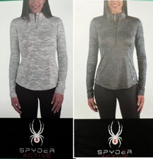 SPYDER Active Women's 1/2 Zip Baselayer Athletic Jersey Top