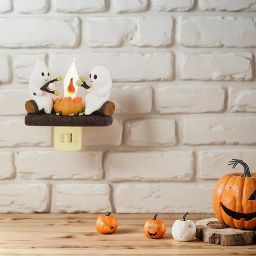 Ghost Campfire Flickering Night Light, Ghosts Campfire Flicker Flame Nightlight - Bild 10 von 13