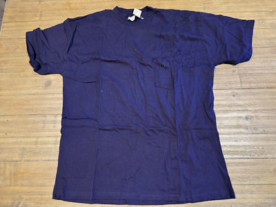 New Vintage Structure Active Wear Purple Pocket T-Shirt Made USA  XL FREE SHIP!