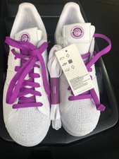 Size 8 - adidas Superstar Bold Clean Classics Collection - White Shock  Purple for sale online | eBay