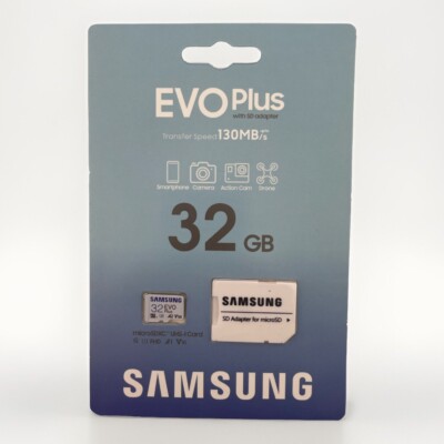 New Samsung EVO Plus 32GB Class 10 20MB/s MicroSDHC Card MB-MC32GA/AM