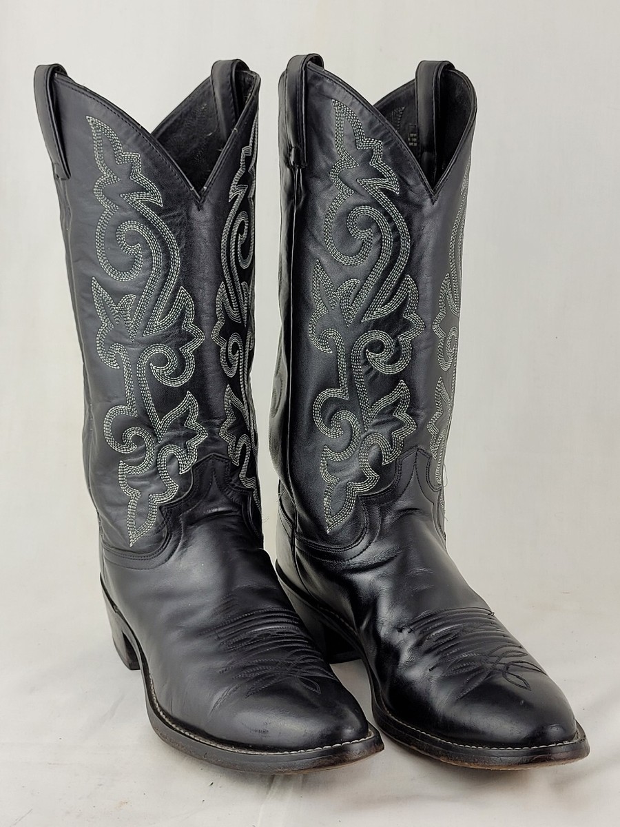 Justin Boots Mens Classic Western Cowboy Boot Black London  display picture 3