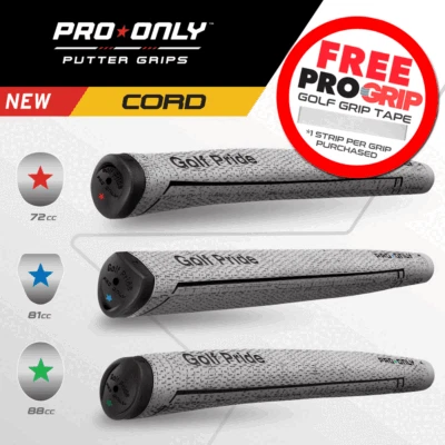 GOLF PRIDE PRO ONLY TOUR INSPIRIERTE CODIERTE GOLFPUTTERGRIFFE + KOSTENLOSES GRIFFBAND