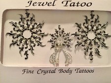 Wearable Art Fantasy Fest ,Sunburst With Vajazzle 3 Part Black VNPBLK