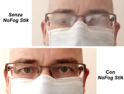 ve NoFog Stik anti appannamento occhiali x Maschere SENZA