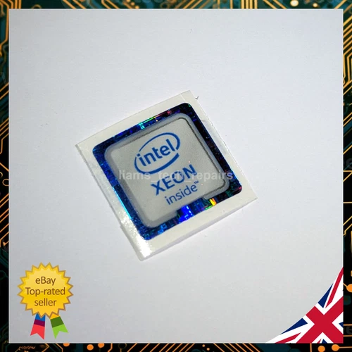 Intel Xeon Sticker 9th 8th 7th 6th Metal Foil Badge 18x18mm Original Genuine