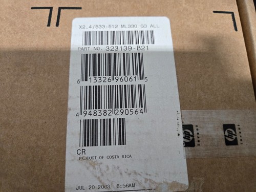 HP 323139-B21 NEW 2.4Ghz Xeon 512K Option for ML330 G3 - Picture 2 of 2