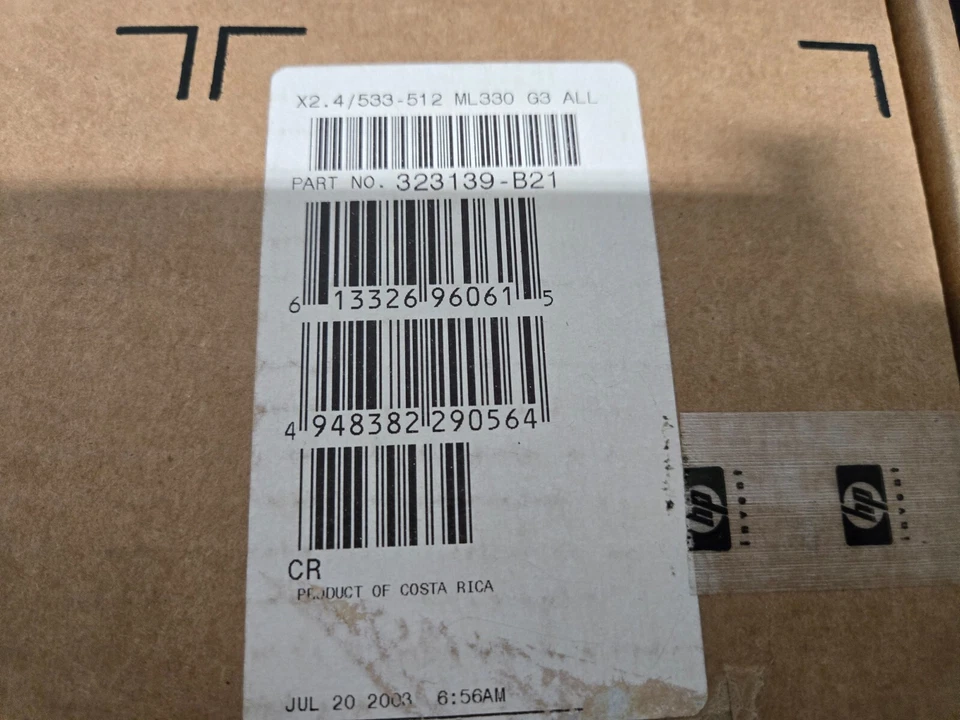 HP 323139-B21 NEW 2.4Ghz Xeon 512K Option for ML330 G3 - Image 2 of 2