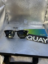 Quay Australia Sunglass Mens Jackpot Remixed Round Sunglasses Black NEW