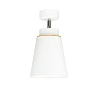 Spot Lampe Weiß Stoff Schirm Design E27 Wandleuchte Wohnzimmer Schlafzimmer