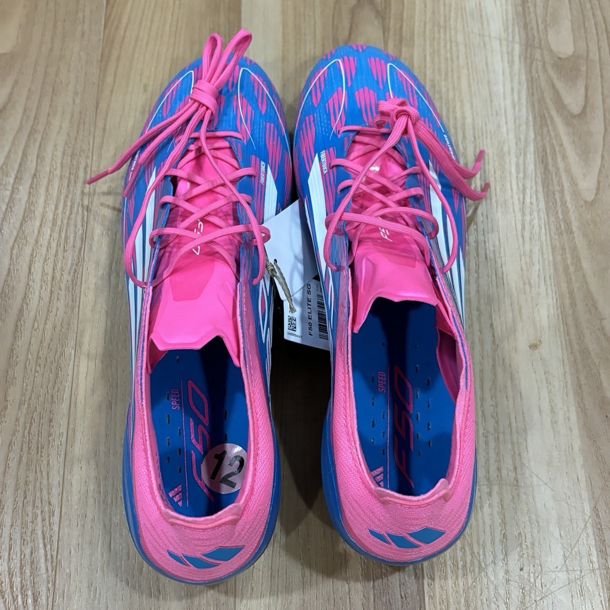 Adidas F50 Elite SG Blue White Pink Blue Soccer Cleats