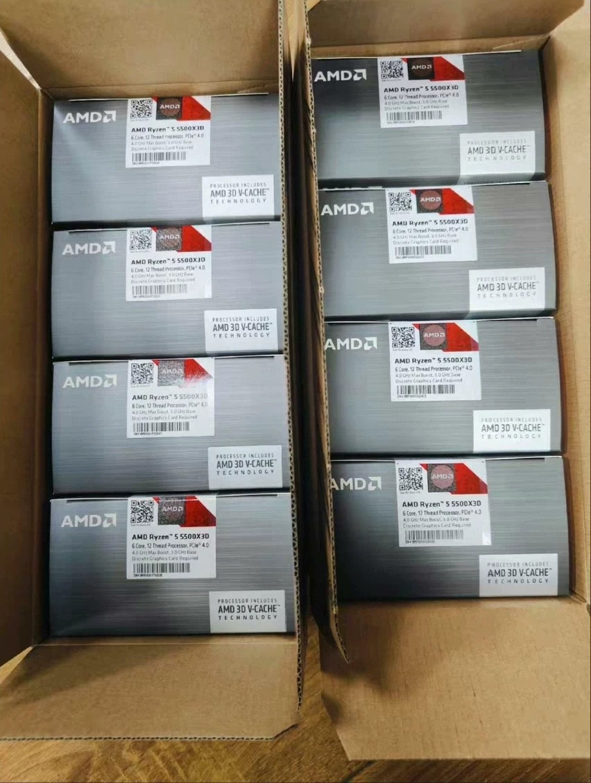 AMD Ryzen 5 5500X3D 6 core 12 threads 3.0ghz am4 for b550 x570