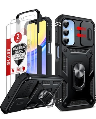 LeYi Compatible for Samsung Galaxy A15-5G A15 (6.5''), Black