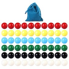 Laviesto 9/16inch Game Replacement Marbles Balls,60pcs Solid Color Acrylic Ba...