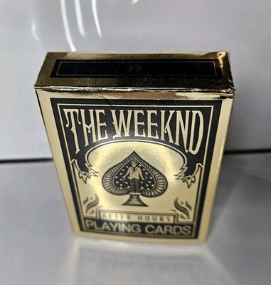 The Weeknd After Hours XO Playing Cards Open Gold Box Unused Free Shipping 