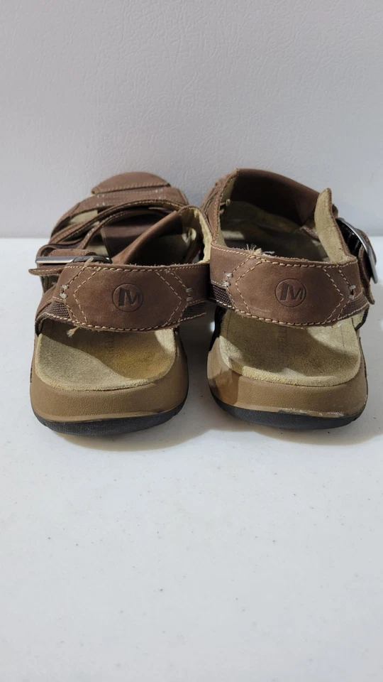 Sandalias de pescadores de cuero marrón/espresso Merrell J62213 para hombre talla US 13 Foto 4 de 4