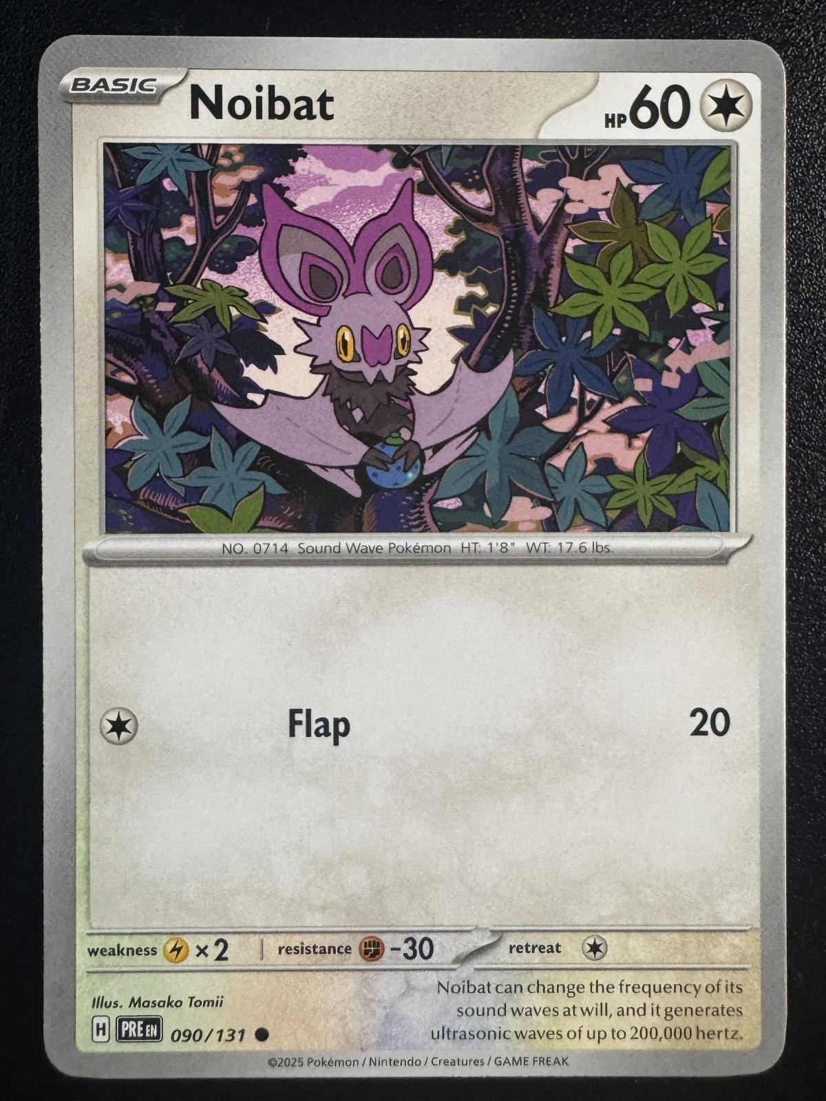 Noibat 090/131 Common Prismatic Evolutions Pokemon Near Mint