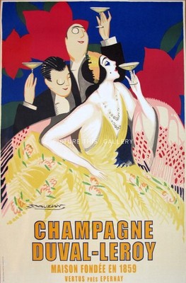 DUVAL LEROY CHAMPAGNE POSTER POSTER