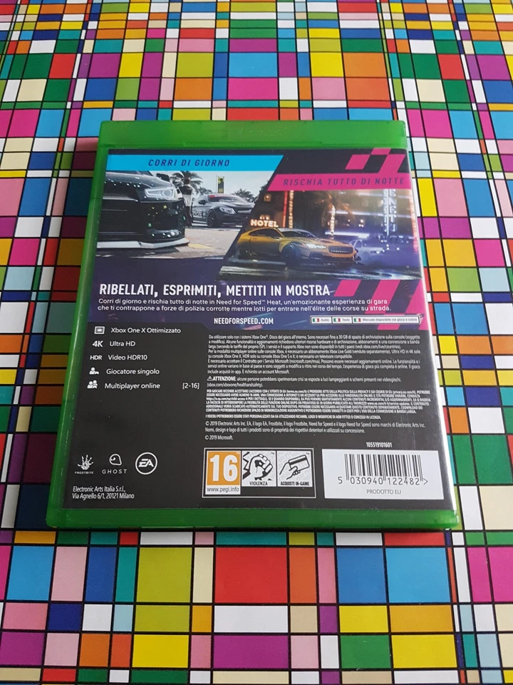 NFS HEAT NEED FOR SPEED GIOCO XBOX ONE 🔥 PAL COMPLETAMENTE ITALIANO ITA 🇮🇹 - Immagine 3 di 4