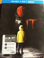 It Blu-ray DVD Pennywise Jaeden Lieberher Bill Skarsgard Steven King Horror.