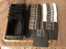 Fellowes 3.5 Floppy Tray Disk Holder With Dividers + 22New Office Depot Disks