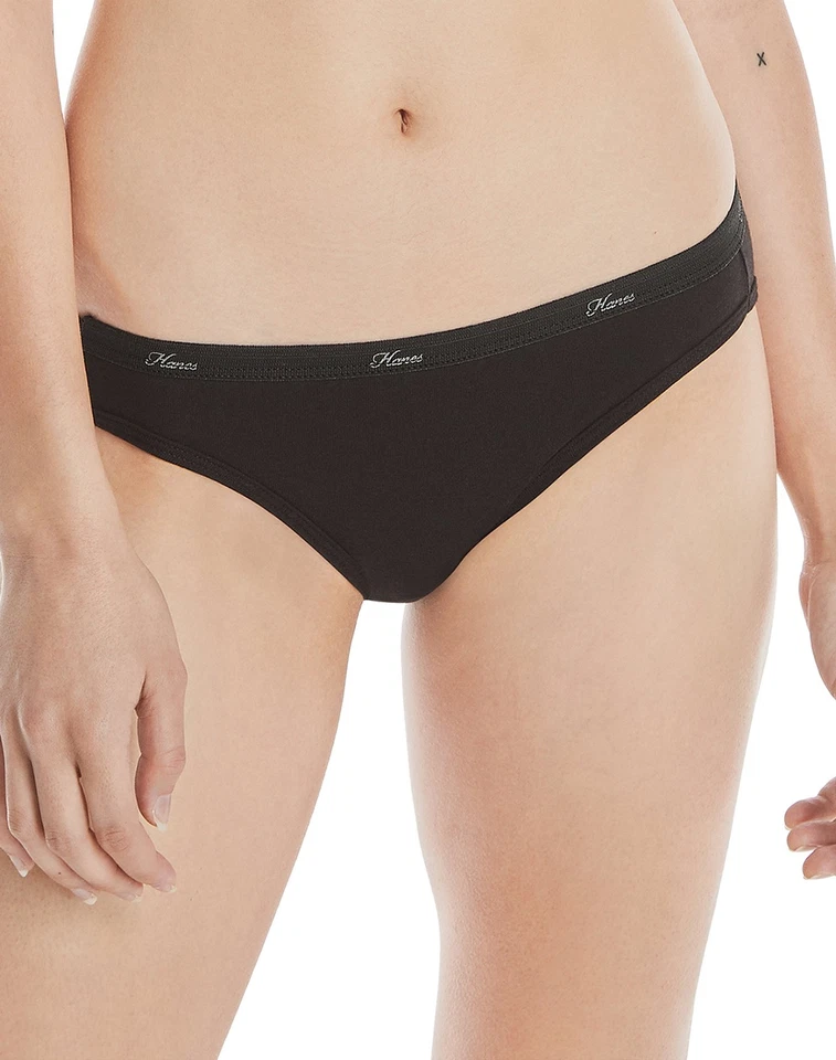 Hanes Cotton Bikini Panties 10-Pack Womens Ultra Soft Waistband Underwear Cotton - Image 3 of 4
