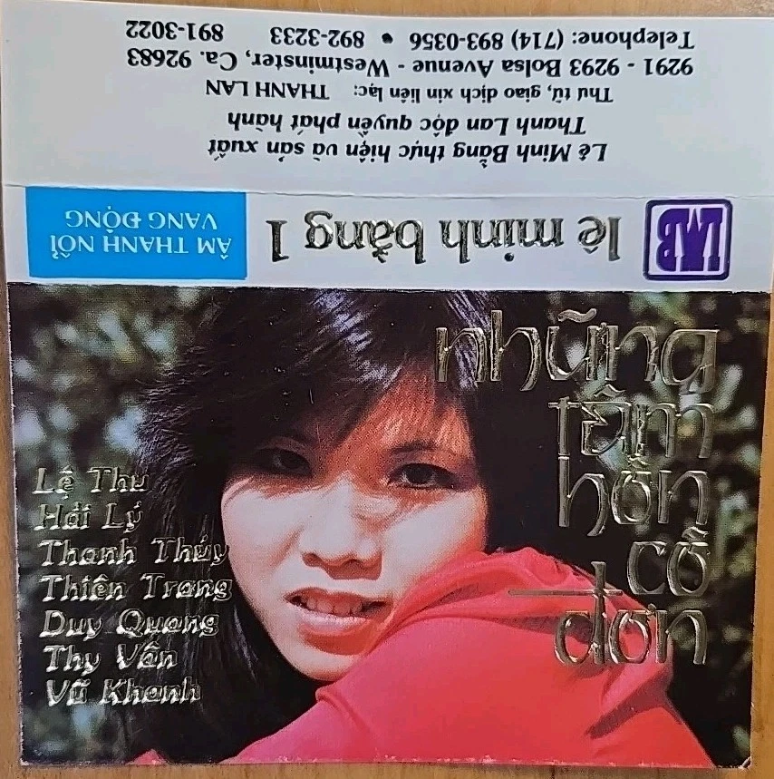 Le Minh Bang 1 - Nhung Tam Hon Co Don - Bang Cassette Phát Hành 1982 Foto 4 de 4
