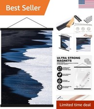 Magnetic Poster Hanger, 12x18 12x16 12x24 Poster Frame Wood Wooden Magnet Pri...