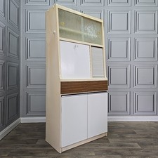 Vintage Kitchen Pantry Cabinet Mid Century Formica Utility Freestanding Cupboard