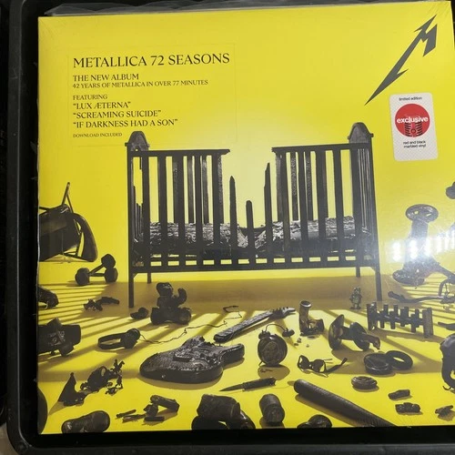 METALLICA "72 SEASONS"  2 LP TARGET EXCLUSIVE RED & BLACK MARBLED VINYL/SEALED
