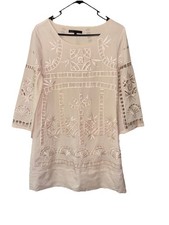 Marc Jacobs Sz 6 Cream Silk Cut Out Dress 