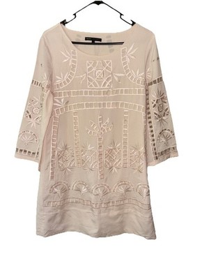 Marc Jacobs Sz 6 Cream Silk Cut Out Dress 