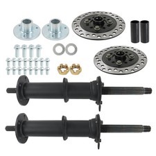 40 Rear Axle Kit 3 Stud Hub Replacement for Go Kart Golf Cart ATV 5 Wheels