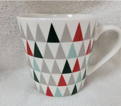STARBUCKS Holiday Triangle Christmas Tree Coffee Tea Hot Cocoa Mug Cup 16oz