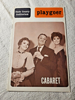 1970s Cabaret Dade Co. Aud. Hasso Fuchs Hart Playgoer Theatre Playbill