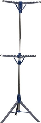 5012-1 Portable 2-Tier Clothes Drying Rack Tri-pod Dry Wet Laundry/Hang Clothes