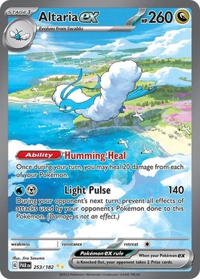 Altaria Ex 253/182 Paradox Rift Special Illustration Rare SIR Pokémon NM