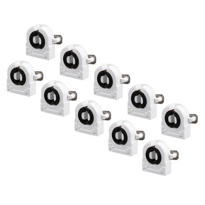10 x Fluorescent Light Holder T8 Lamp Socket G13 Base Non-Shunted White 2A 500V