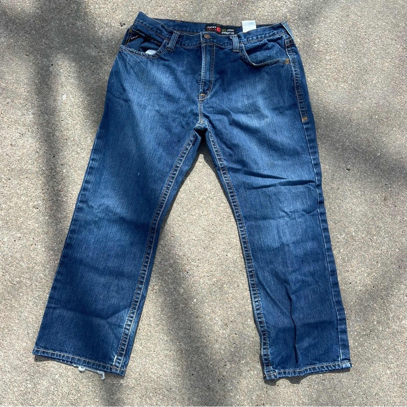 Ariat FR M5 38x30 Basic Stackable Straight Jeans … - image 2