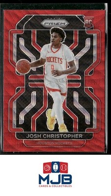 2021-22 Panini Prizm Josh Christopher Ruby Wave Rookie #324