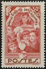 Timbre France 312** Enfants de Chomeurs luxe neuf sans charnière