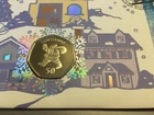 GB STAMPS RARE GIBRALTAR CHRISTMAS COIN FIRST DAY COVER 2004 WITH MINT COIN