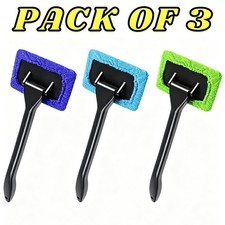 3 Pack Windshield Cleaner Tool Car Inside 180 Rotating Head Microfiber Wiper 3 Pack Windshield Cleaner Tool Car Inside 180 Rotating Head Microfiber Wiper