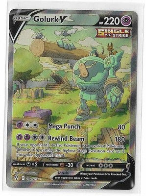 golurk v pokemon card value Sword & Shield Evolving Skies 30 Retreat Cost 2021 Pokemon Japanese SWSH Skyscraping