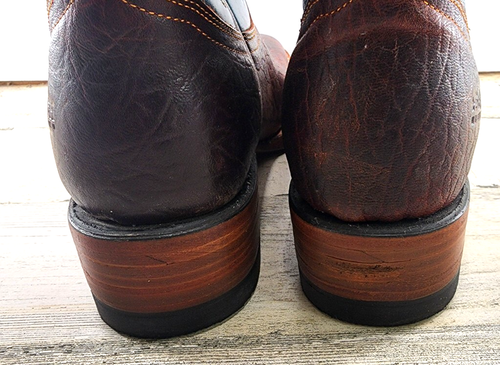 5 Ranch Cowboystiefel Herren Größe 7,5 dunkelbraun/blau Western hergestellt in Mexiko - Bild 12 von 15