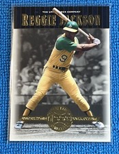 REGGIE JACKSON HOF A's 2001 UD #1 COOPERSTOWN COLLECTION & #4 UD LEGENDS MINT